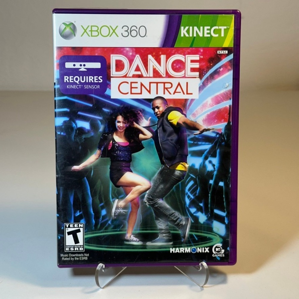 Dance Central Xbox 360 Kinect Game Disc Case Manual
